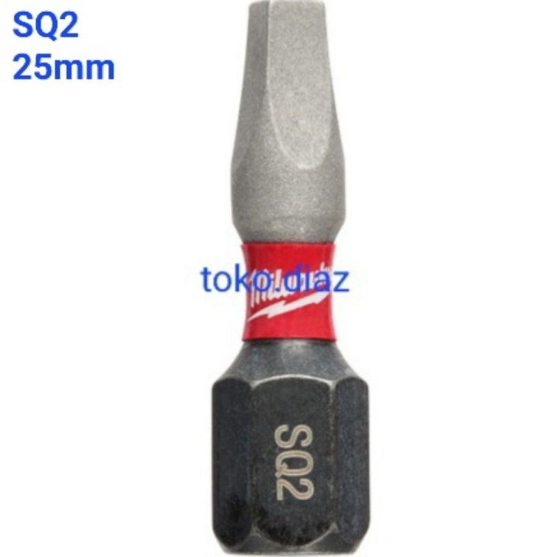 Mata obeng Milwaukee SQ2 / panjang 25mm