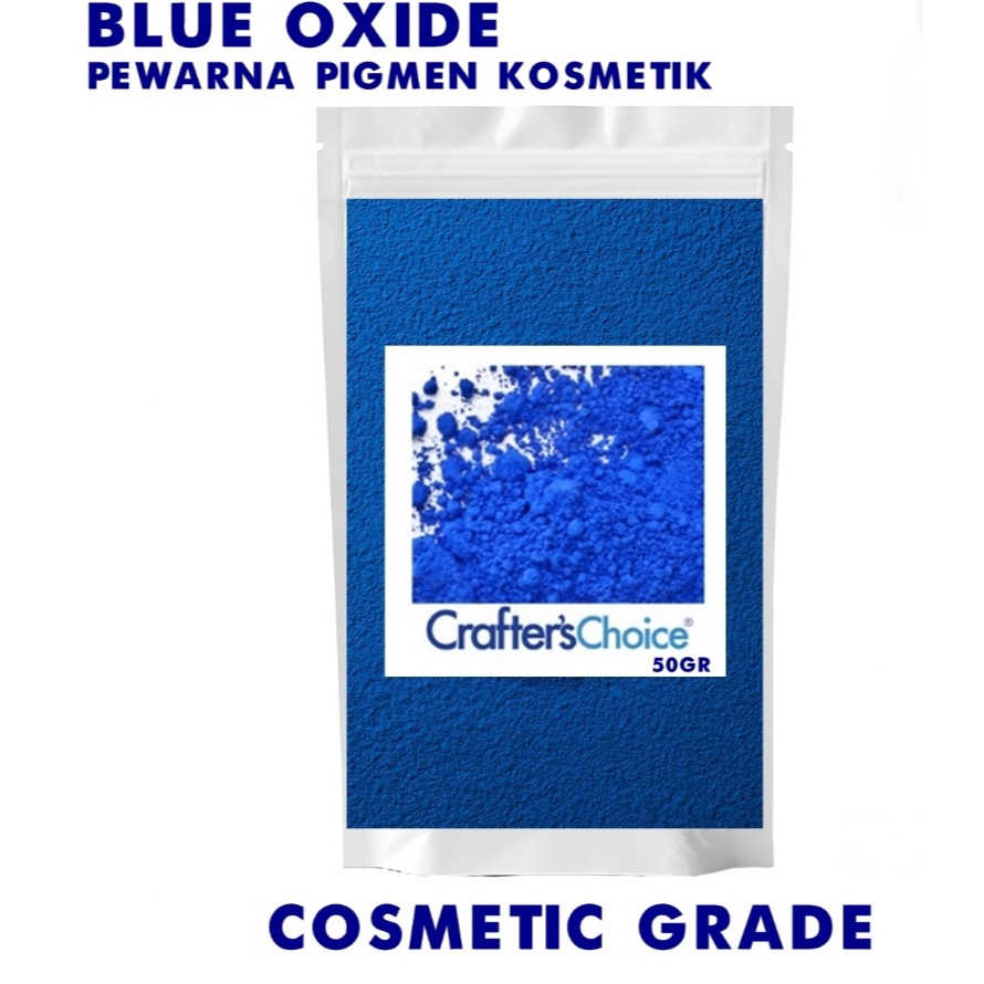 

PEWARNA BUBUK PEWARNA KOSMETIK BIRU BLUE OXIDE MEREK CRAFTER USA 50GR