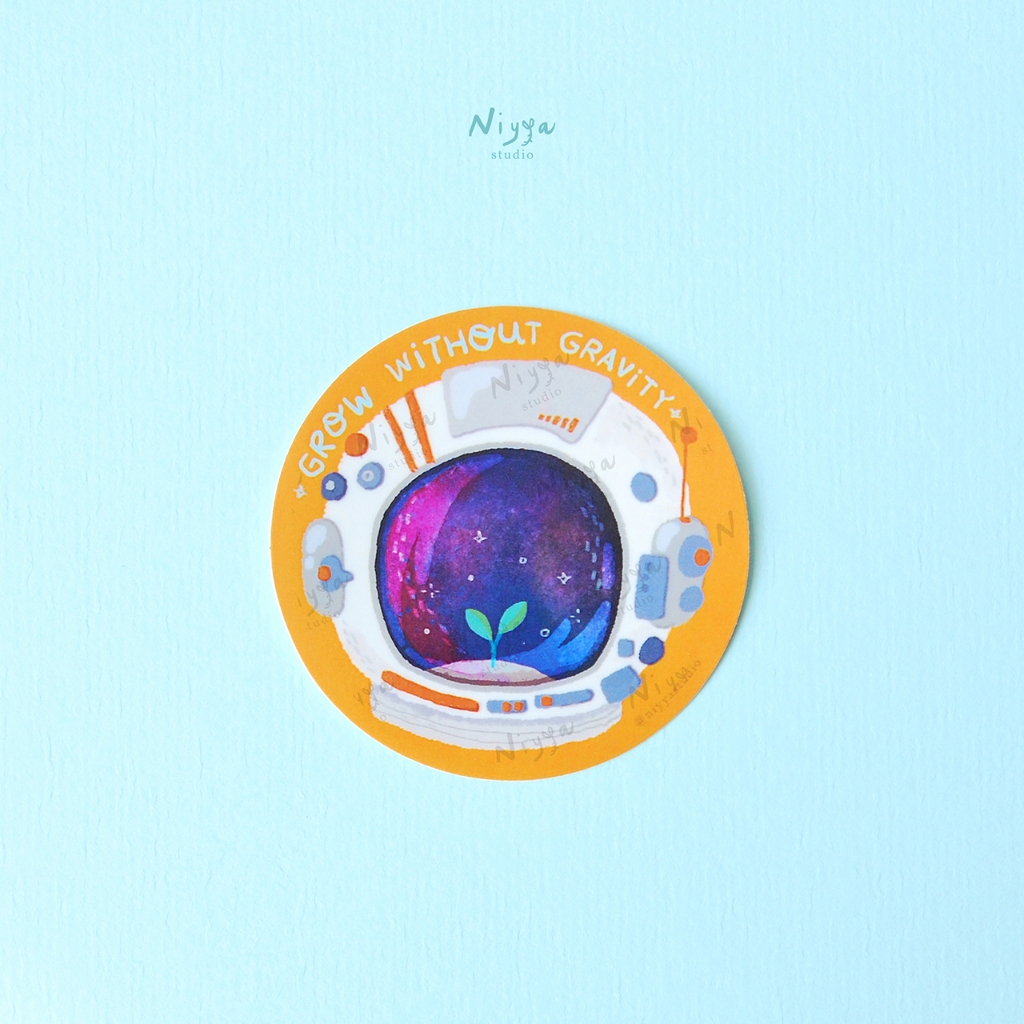 

Grow Without Gravity | Nature Inspired Sticker | Journaling | Stationery Aesthetic