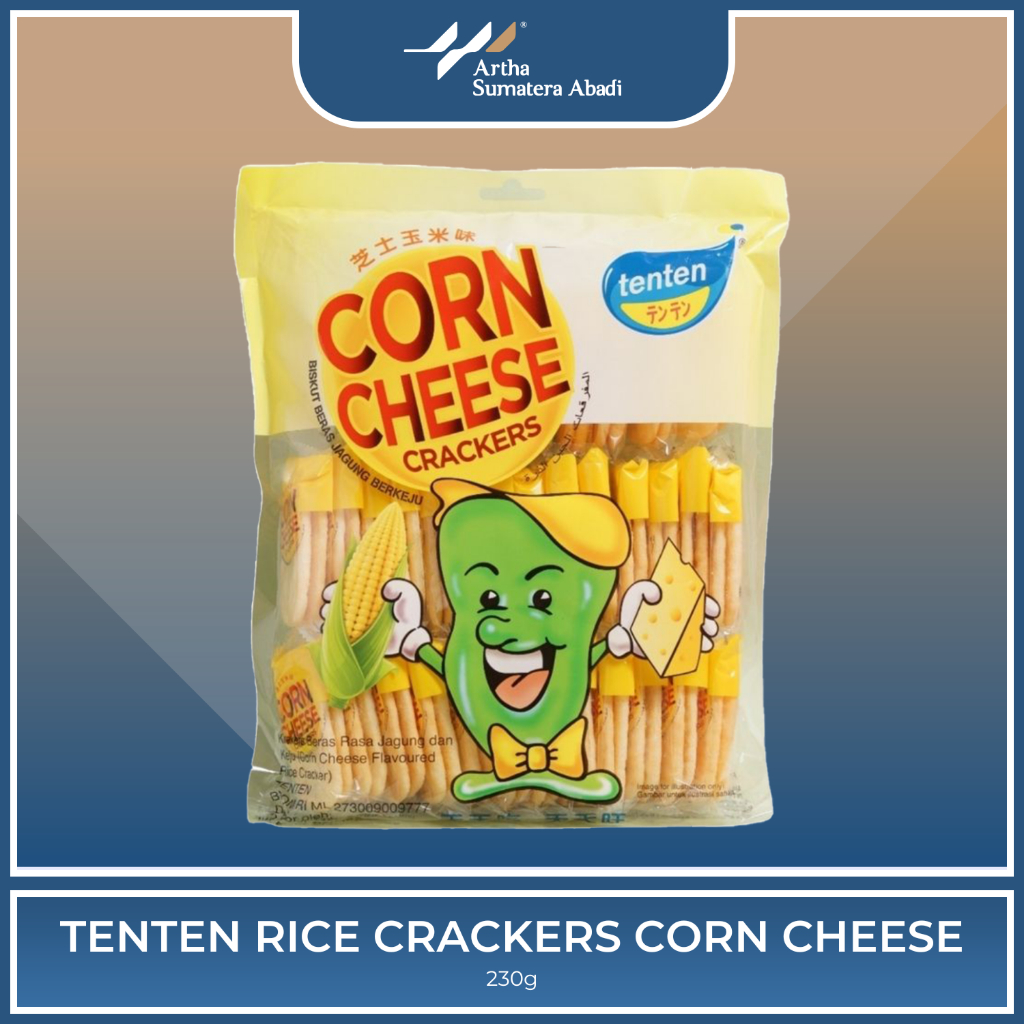 

TENTEN Rice Crackers Corn Cheese 230gr isi 40