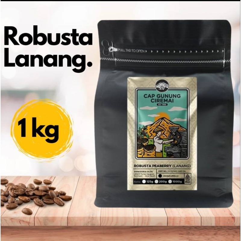 

Robusta Lanang / Robusta Peaberry Bubuk 1 Kg