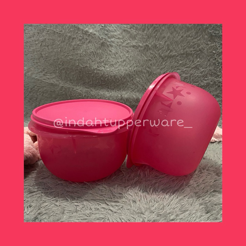 Tupperware ori &Baru Twinkle bowl pink