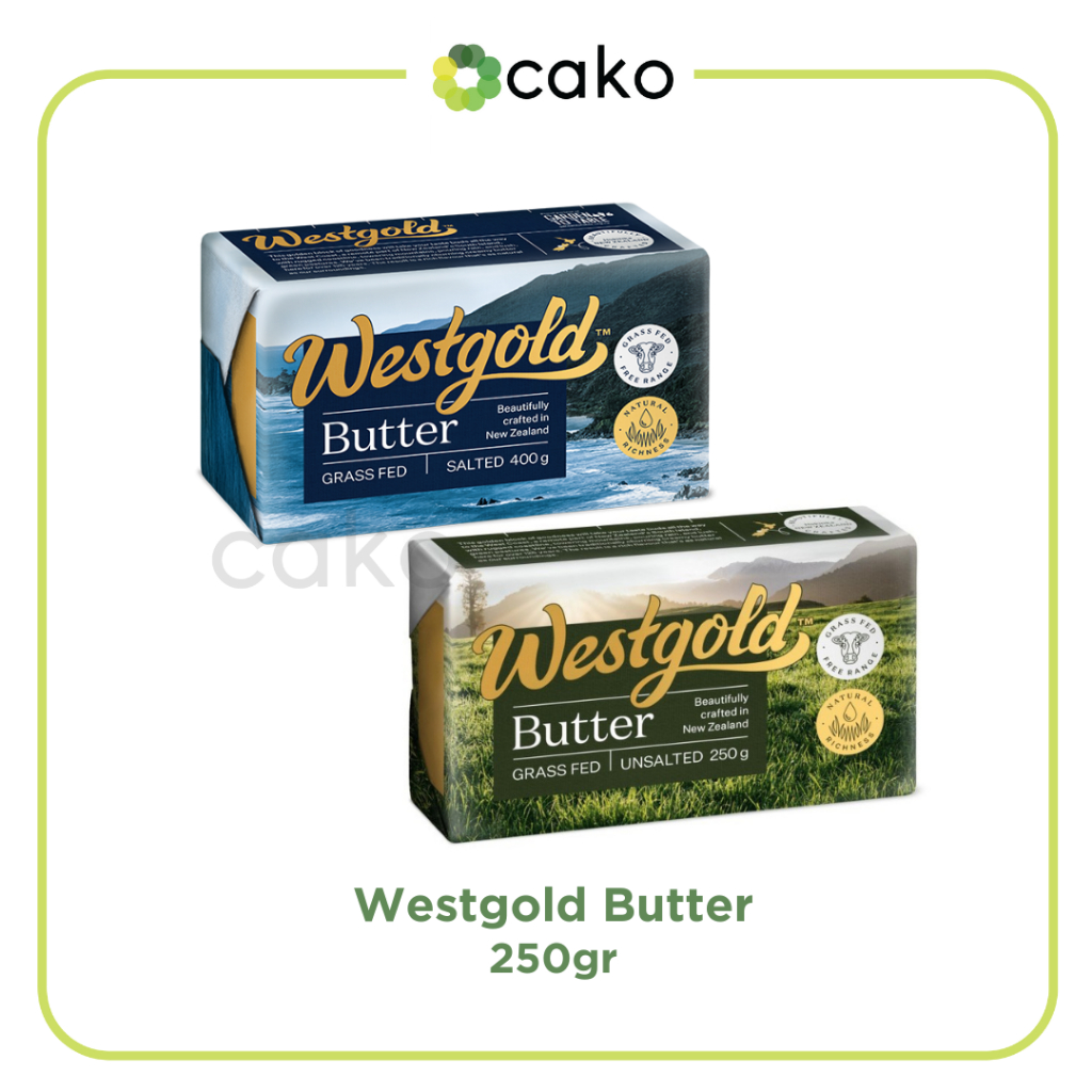 

Westgold Butter Salted & Unsalted 250gr / Khusus Pengiriman Instan & Sameday