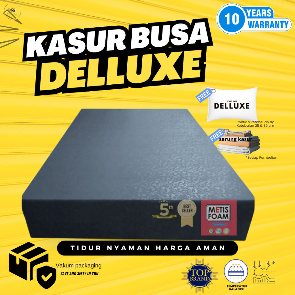 KASUR BUSA DELLUXE STAR ORIGINAL 17CM 20CM KASUR SPON MATRAS