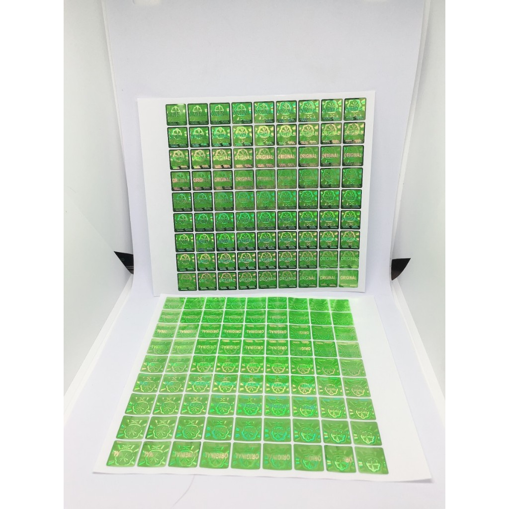 

{cod} STICKER HOLOGRAM ORIGINAL WARNA SILVER GOLD HIJAU