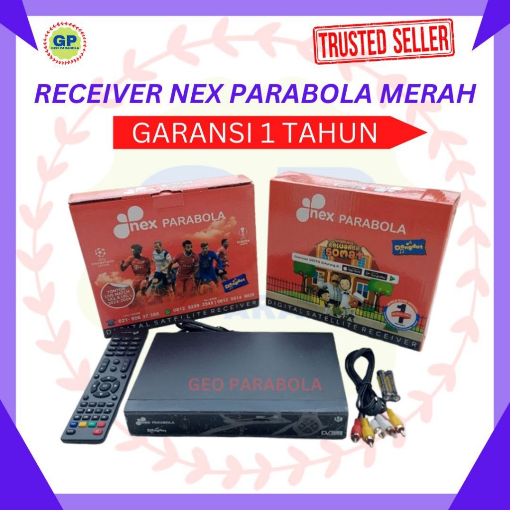 NEX RECEIVER NEX PARABOLA MERAH