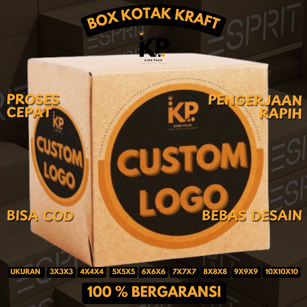 

Kardus Box CUSTOM LOGO BOX CUSTOM PACKAGING KOTAK KEMASAN KARDUS KRAFT