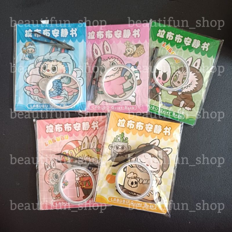Mainan bp labubu stiker labubu mainan quiet book sticker labubu mainan edukasi anak quiet book labub