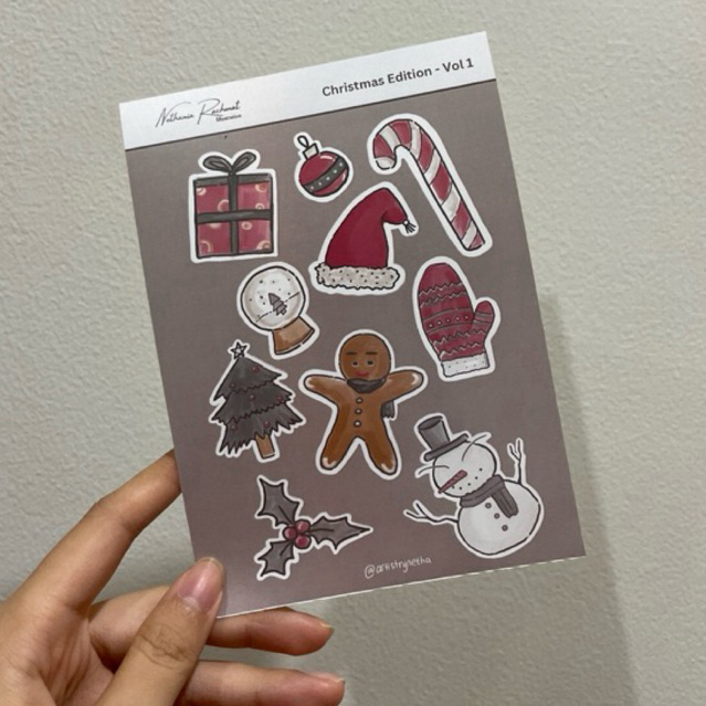 

NR Illustration - Christmas Sticker / Stiker Natal A6