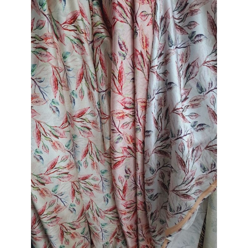 KAIN/BAHAN SATIN SETA SILK SETA PURA HARGA PER 0.5 MTR