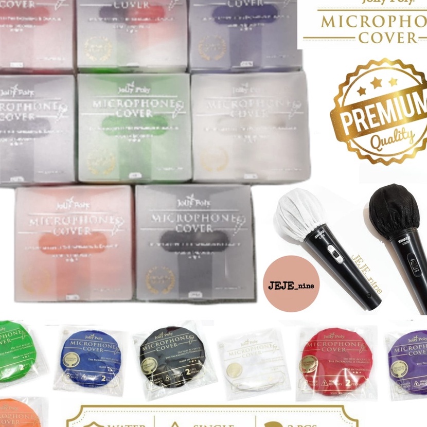 HJ6 Cover Mic 1 pcs PREMIUM JOLLY POLY tisu mic pelindung mic mic sarung mic cover mic wireless