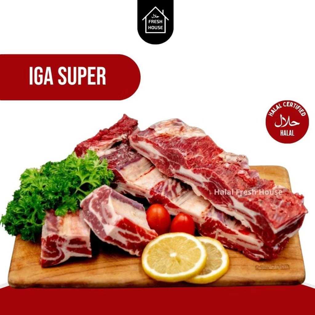 

IGA SAPI PREMIUM / SHORT RIB 500G DAN 1KG