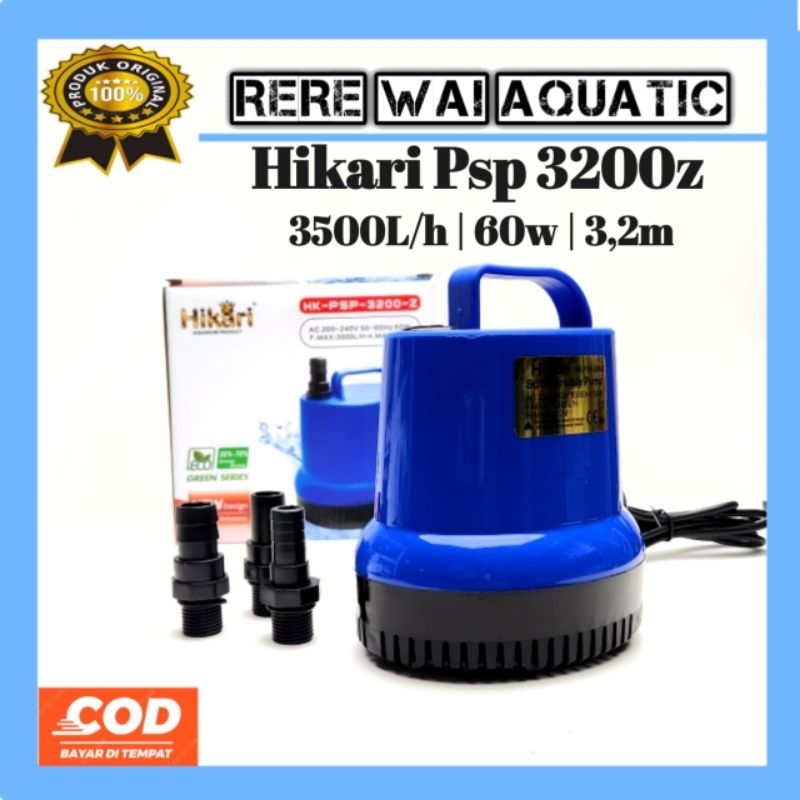 Hikari Psp 3200z Pompa Celup Aquarium Kolam koi dll