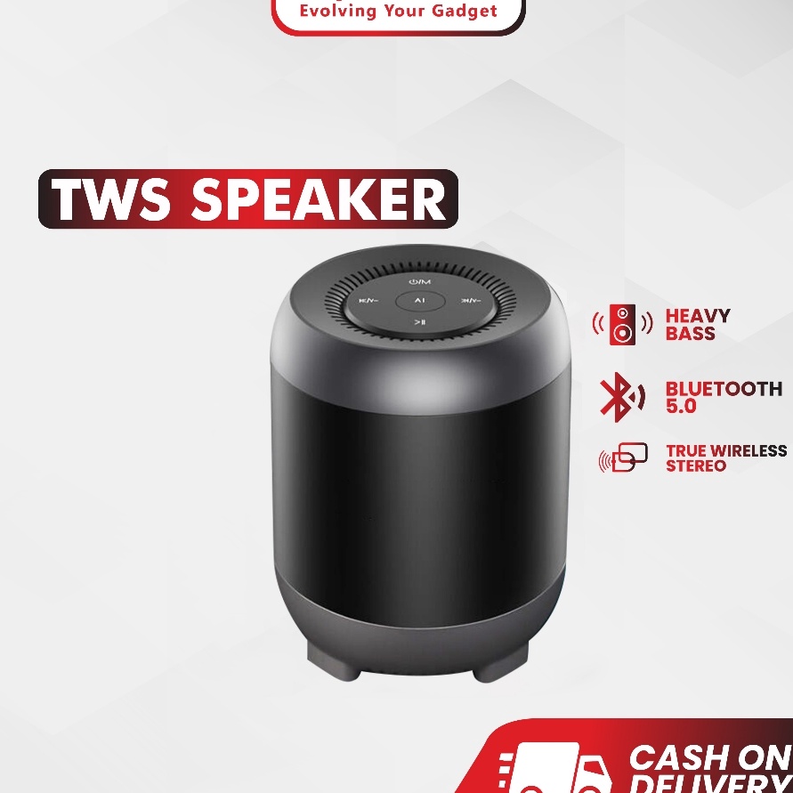 Murah JOYSEUS Speaker Stereo Bluetooth Speaker 5 Poble Ultra Bass TWS Speaker