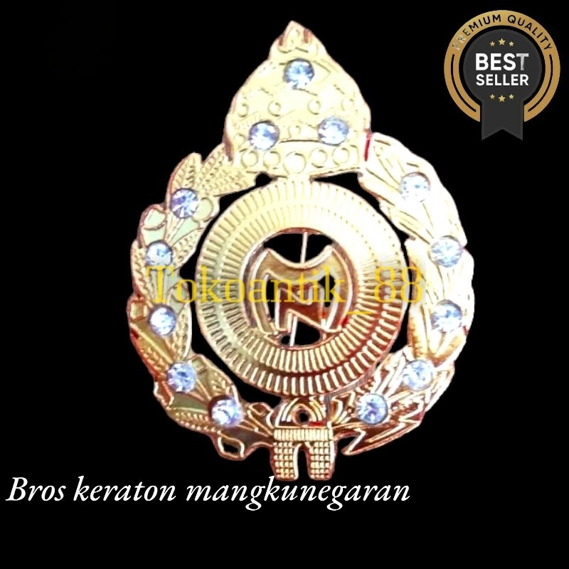 PIN BROS PURO MANGKUNEGARAN SOLO SURAKARTA SEPUHAN EMAS BATU PERMATA BROS BUSANA ADAT JAWA BESKAP KE