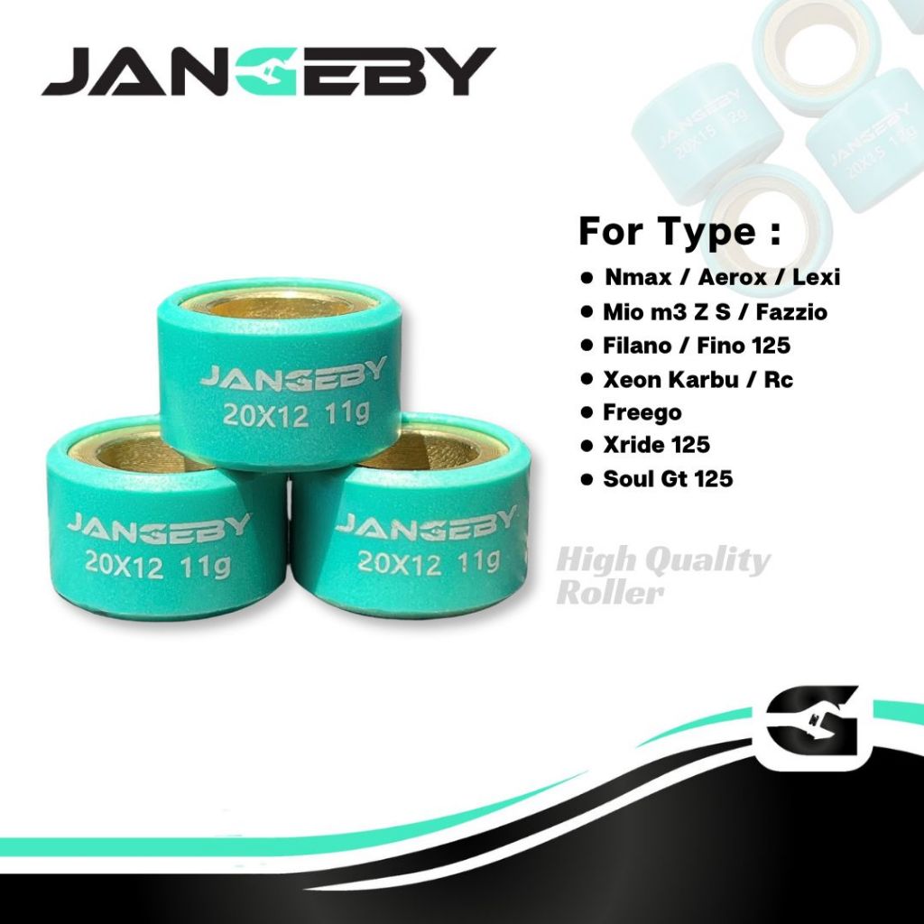JANGEBY  ROLLER 20X12 8-13 GRAM NMAX AEROX LEXI MIO M3 SOUL GT XEON XRIDE 125