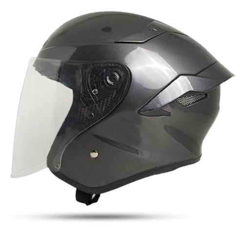 HELM DEWASA PRIA WANITA TTC PANDORA HALF FACE WHITE GLOSSY LEOPARD ARL SNI