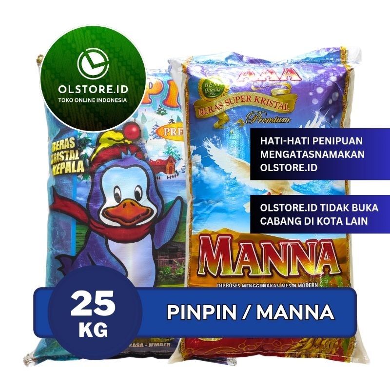 

Beras Premium Manna dan Pinpin 25Kg Punel