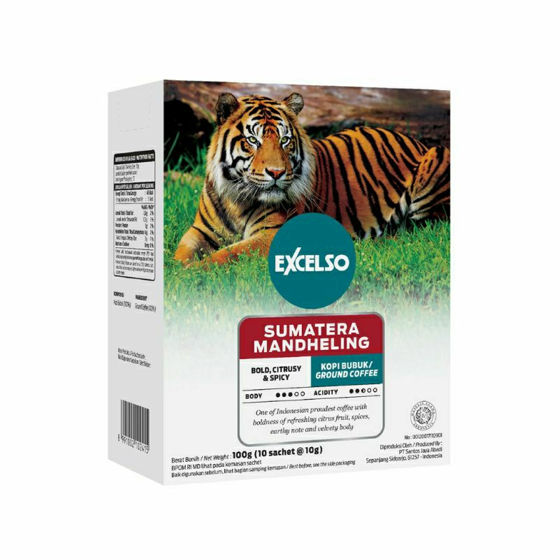 

Excelso Kopi Single Serving Sumatera Mandheling Box ( 10 Sch )