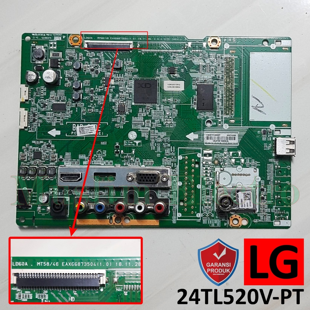 Mainboard LED TV LG 24TL520V-PT 24TL520V 24TL520