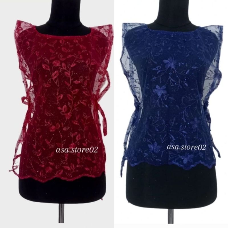 Vest Brukat Tile modern/Rompi/Vest Brokat Kondangan