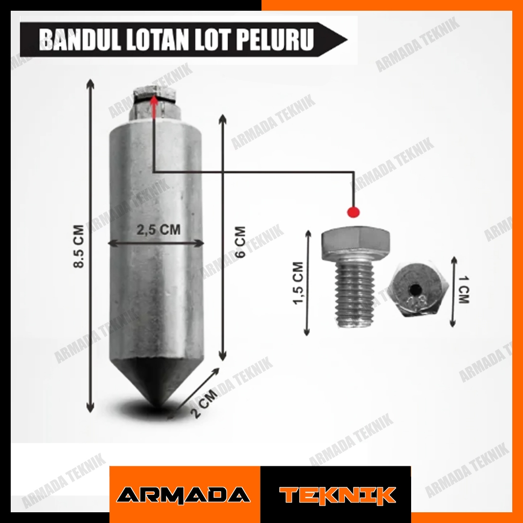 Lot Peluru 200 300 Gram Bandul Tukang Lot Tukang