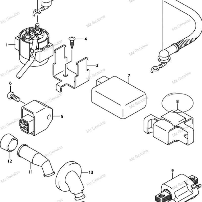 KARET TEMPAT CDI SPIN SKYWAVE 125 ASLI ORIGINAL SGP
