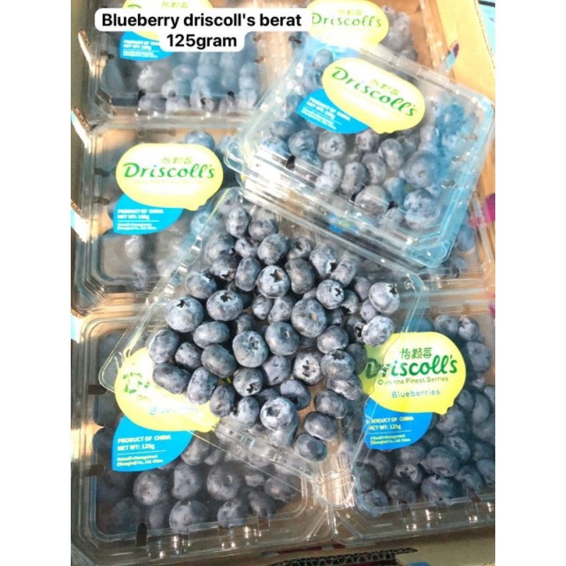 

blueberry driscoll's australia berat 125 grm/pac