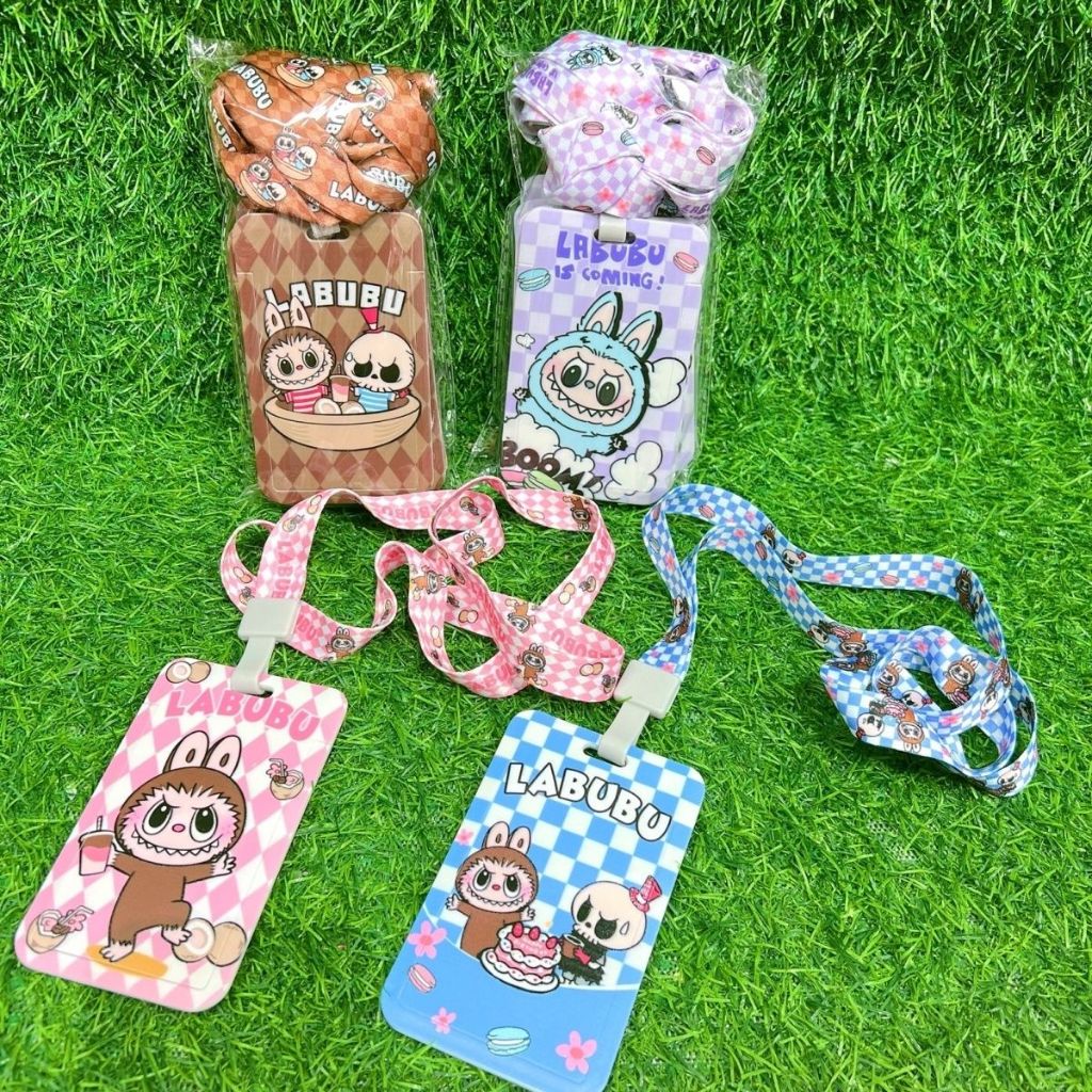 Gantungan ID card Holder Name Tag Anak Impor untuk Tk Sd Sma labubu unicorn LINY
