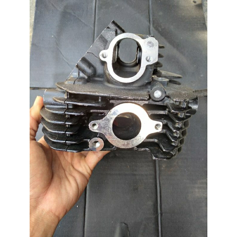 

head kop mesin atas kosongan original klx230 klx 230 se hitam