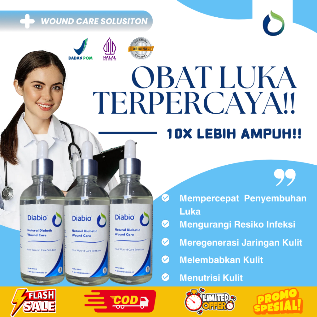 NEW DIABIO Obat Luka Diabetes Alami Luka Borok Luka Bernanah luka diabetes l Wound Care