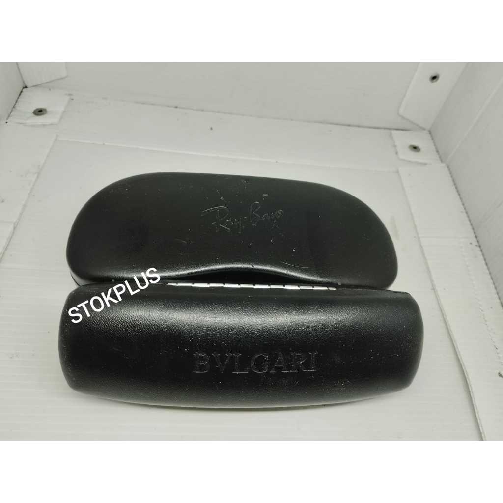 BOX BOKS TEMPAT HARDCASE KACAMATA: RAYBAN, BVLGARI, GIORGIO ARMANI DAN POLICE (MADE IN ITALY)