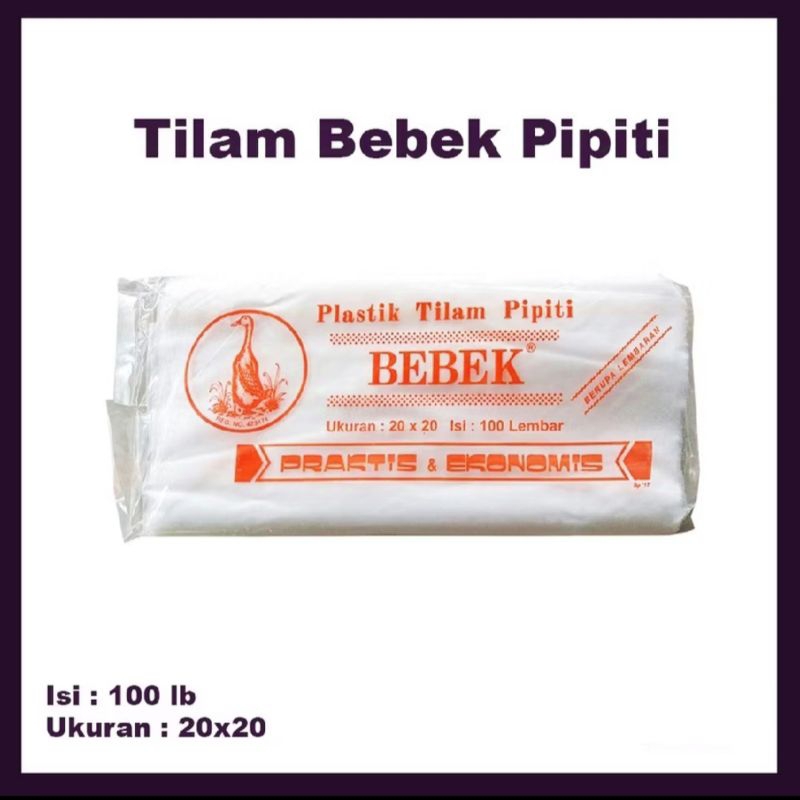 Plastik Tilam Bebek Pipiti