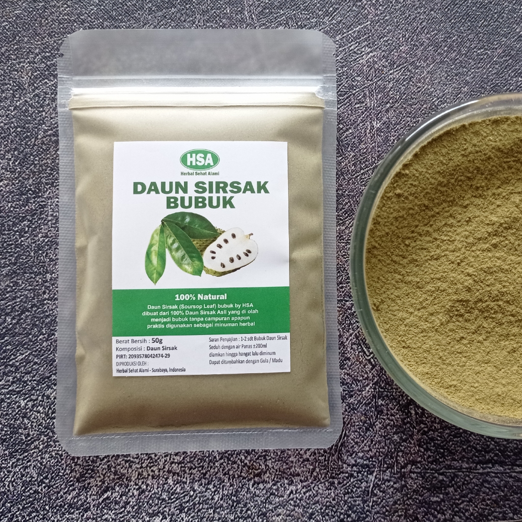 

DAUN SIRSAK BUBUK TANPA CAMPURAN ASLI 100% ORIGINAL