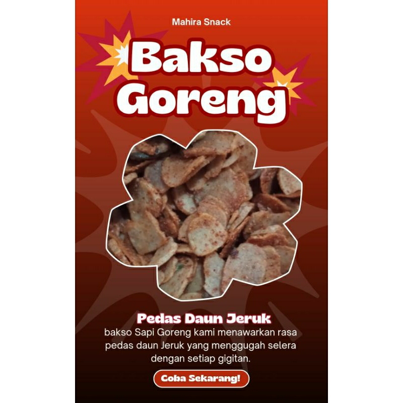 

Bakso Goreng Sapi Rasa Pedas Daun Jeruk 50 gram/400 gram