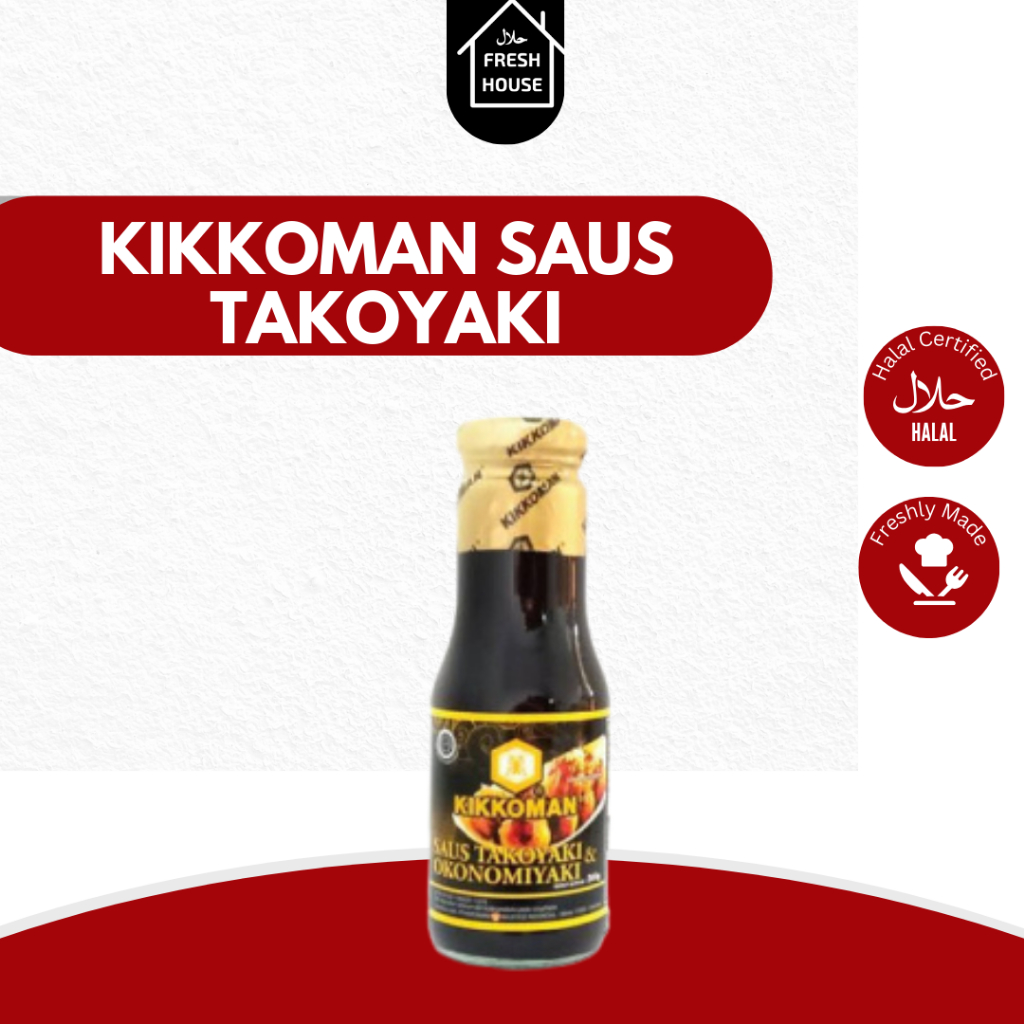 

SAUS TAKOYAKI / OKONOMIYAKI KIKKOMAN SAUCE MASAKAN JEPANG 300GR HALAL