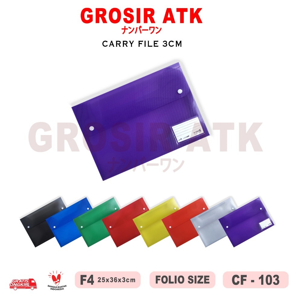 

Grosir ATK- CARRY FILE 3CM + KARTU NAMA CARRY FILE BOX UKURAN F4