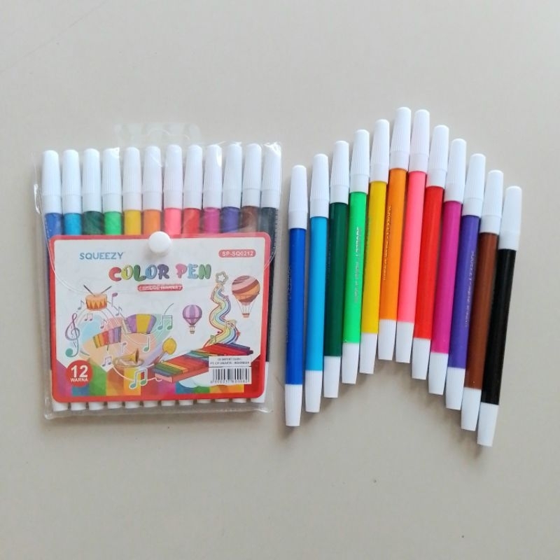 

Spidol Squeezy Color Pen 12 Warna SP-SQ0212 ( Set ) [ Original ]