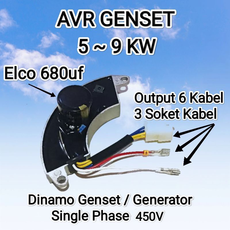 AVR genset oval 5kw-9kw / Avr dinamo genset 5000-6000-7000-8000-9000watt / generator diesel GX