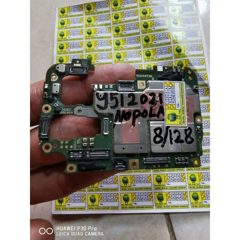 mesin HP vivo y51 2020 2021 v2030 normal tanpa pola tanpa/pin RAM 8 128GB dijamin puas