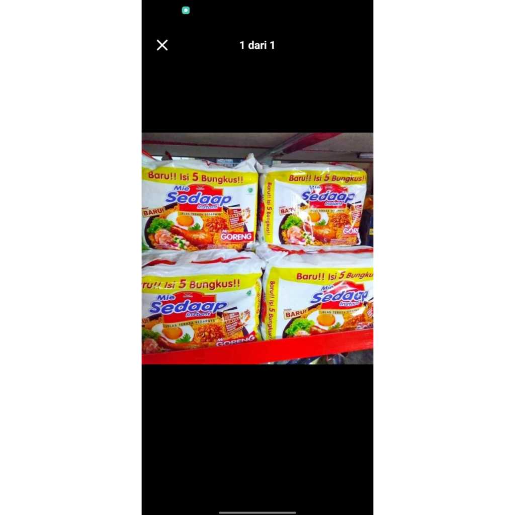 

Sedaap Mie Instan Goreng Isi 5 Bag 90 gr