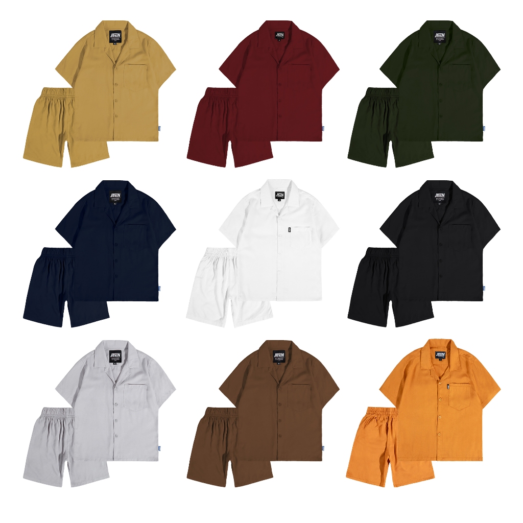 JEEN | One Set Kids / Baju Anak umur 1-6 tahun / Kemeja Rayon Anak