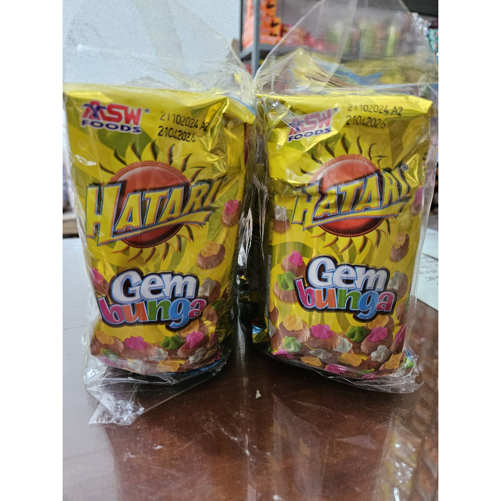 

Snack Gem Bunga Hatari 1 Pack isi 10 Bks