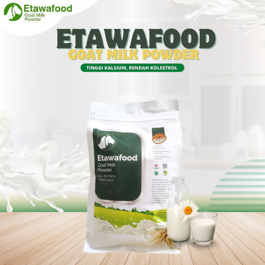 

Susu Kambing ETAWA FOOD Bubuk 1kg – Etawafood Goat Milk Powder 1000 Gram Original