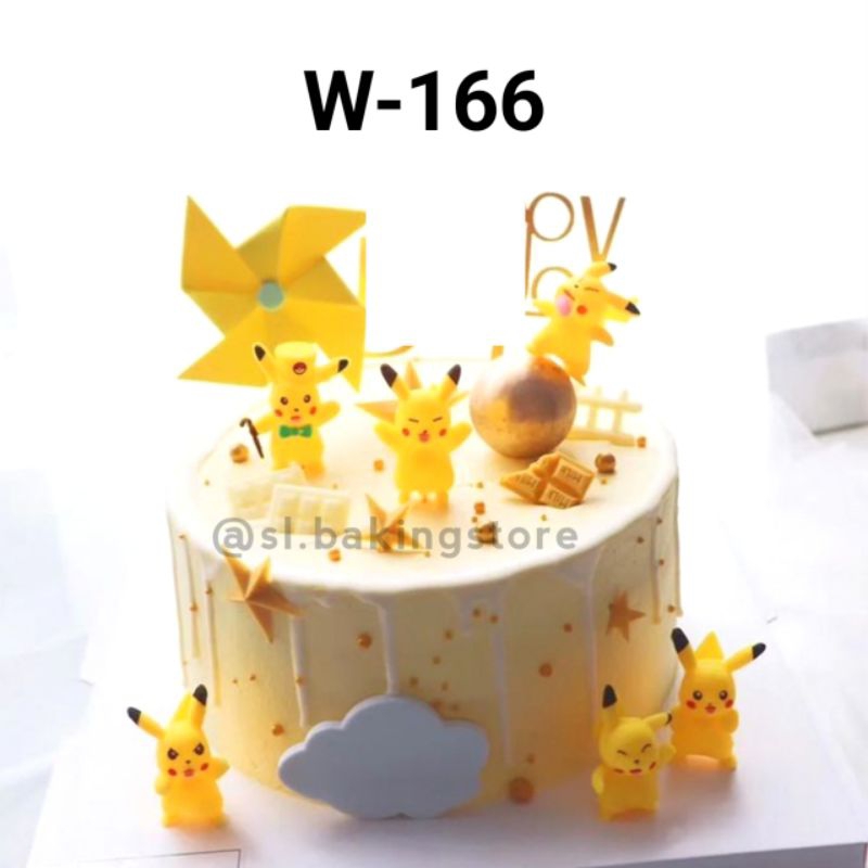W-166 TOPPER PIKACHU/HIASAN CAKE PIKACHU/PIKACHU TOYS