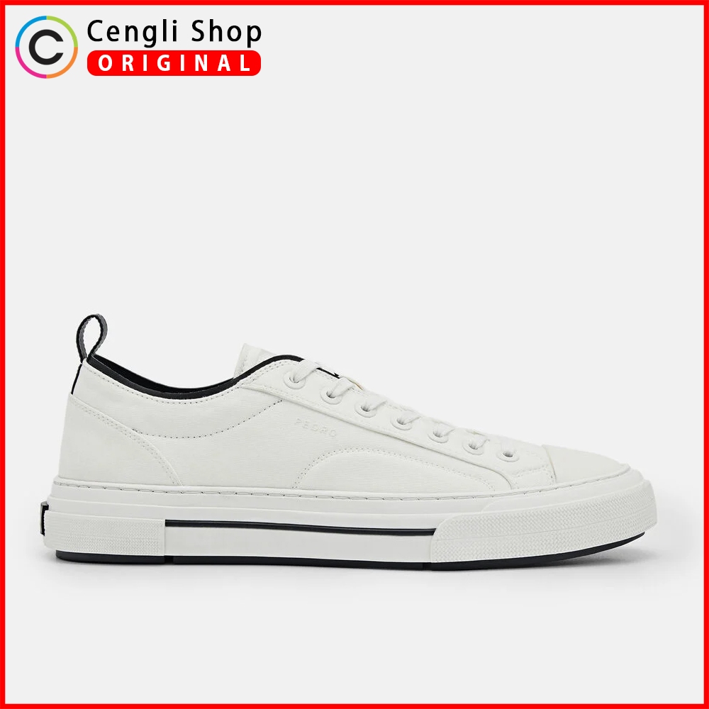 SEPATU PEDRO SNEAKER PRIA ORIGINAL SNEAKERS PUTIH WHITE PM052