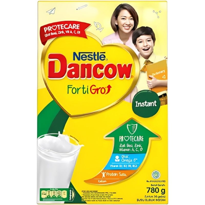 

DANCOW Fortigro Instan pouch 1kg / Box 780Gr /Dancow Renceng isi 10 Sachet