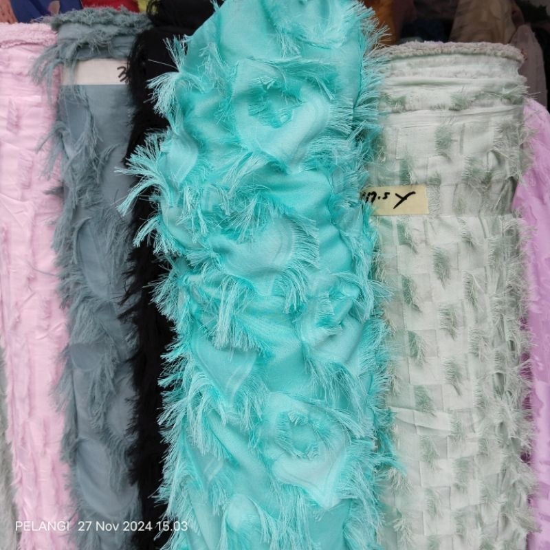 HARGA/0,5 M | SIFON BULU - KAIN RUMBAI - KAIN RAWIS - BAHAN BULU - KAIN BULU - BAHAN RUMBAI