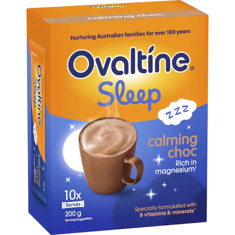 

Ovaltine Sleep Calming Choc Australia