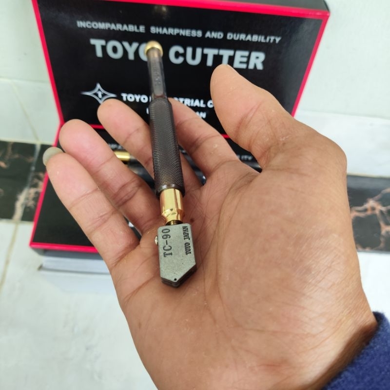 6 pcs Oil Glass Cutter Toyo TC 90 Set Bok ORIGINAL Alat Potong Kaca Toyo TC 90 Original Japan alat p